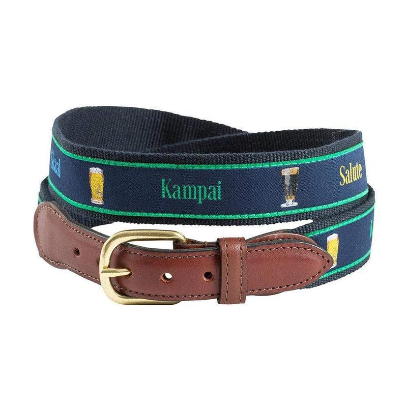 caspari "Salute Cheers Skaal" Quote Belt