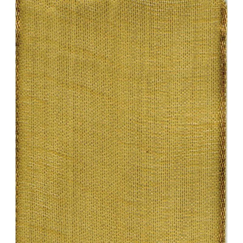 Caspari Sheer Gold Wired Ribbon - 9 Yard Spool