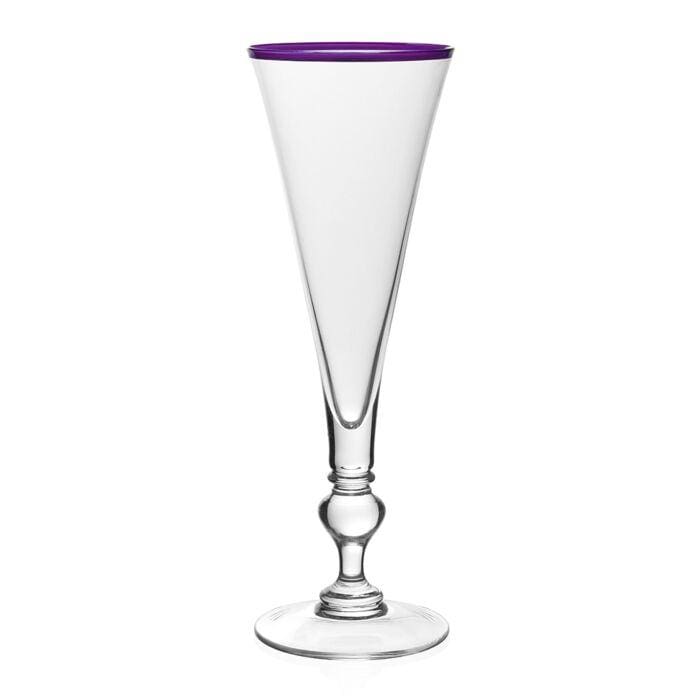caspari Siena Champagne Flute in Amethyst