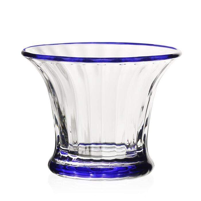 caspari Siena Mini Vase & Sorbet Dish in Blue