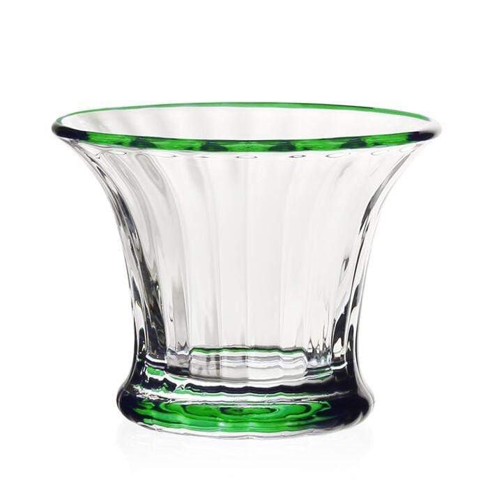 caspari Siena Mini Vase & Sorbet Dish in Green