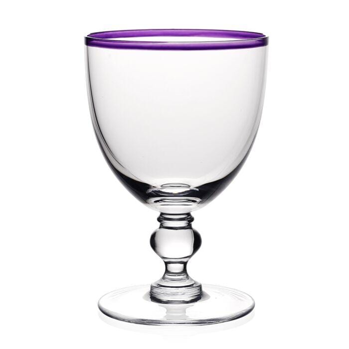 caspari Siena Water Glass in Amethyst