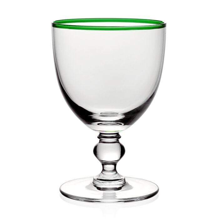 caspari Siena Water Glass in Green