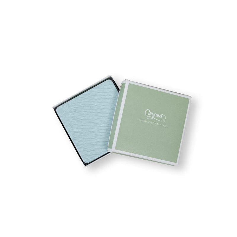 Caspari Soft Aqua Lizard Coasters - 8 Per Package