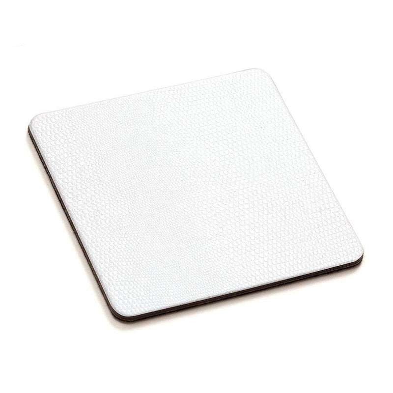 Caspari Square Lizard Coasters In Ivory - 8 Per Box