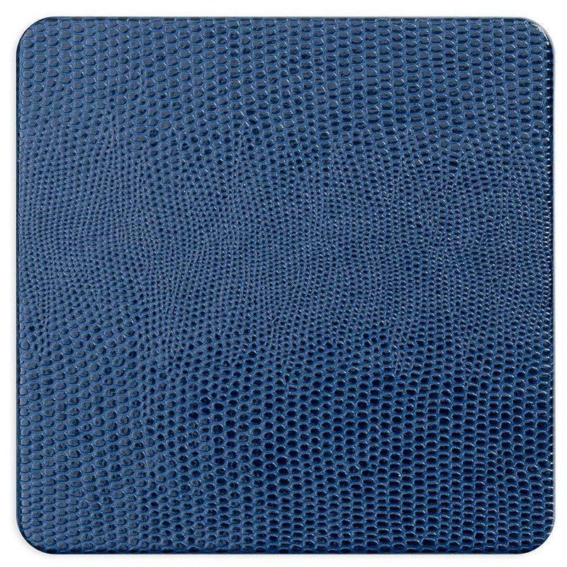 Caspari Square Lizard Coasters In Navy - 8 Per Box