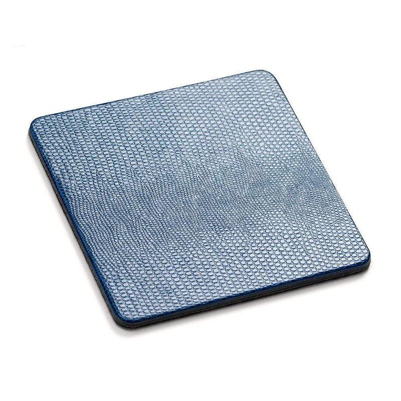 Caspari Square Lizard Coasters In Navy - 8 Per Box