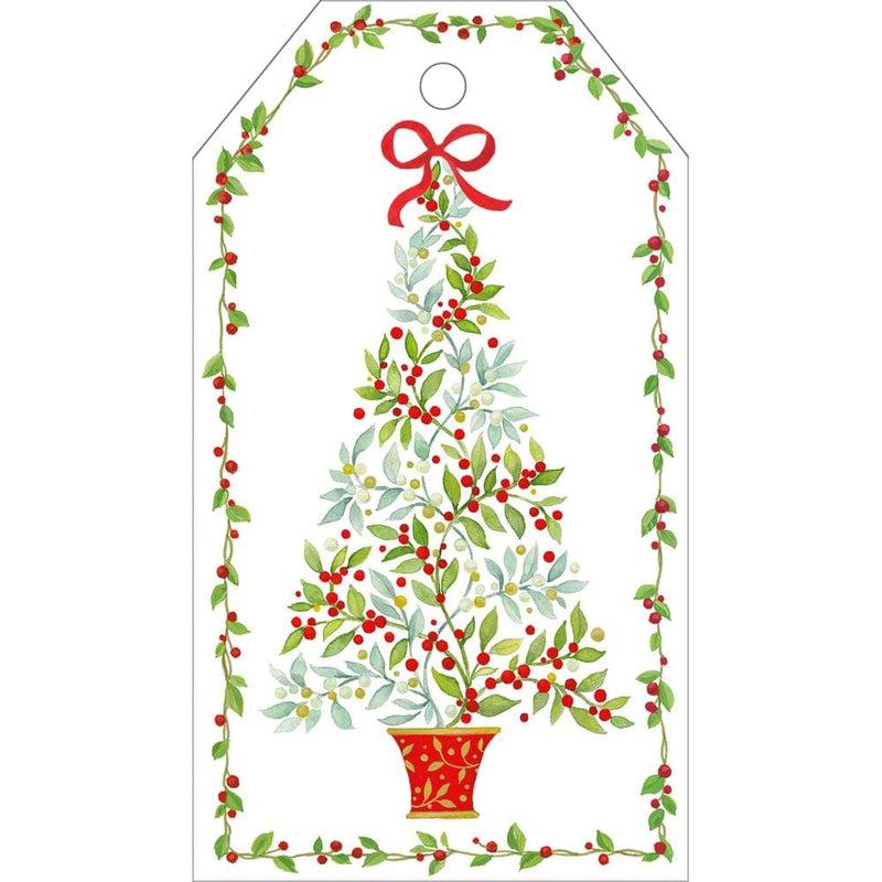 caspari Twining Tree Gift Hang Tags - 4 Per Package