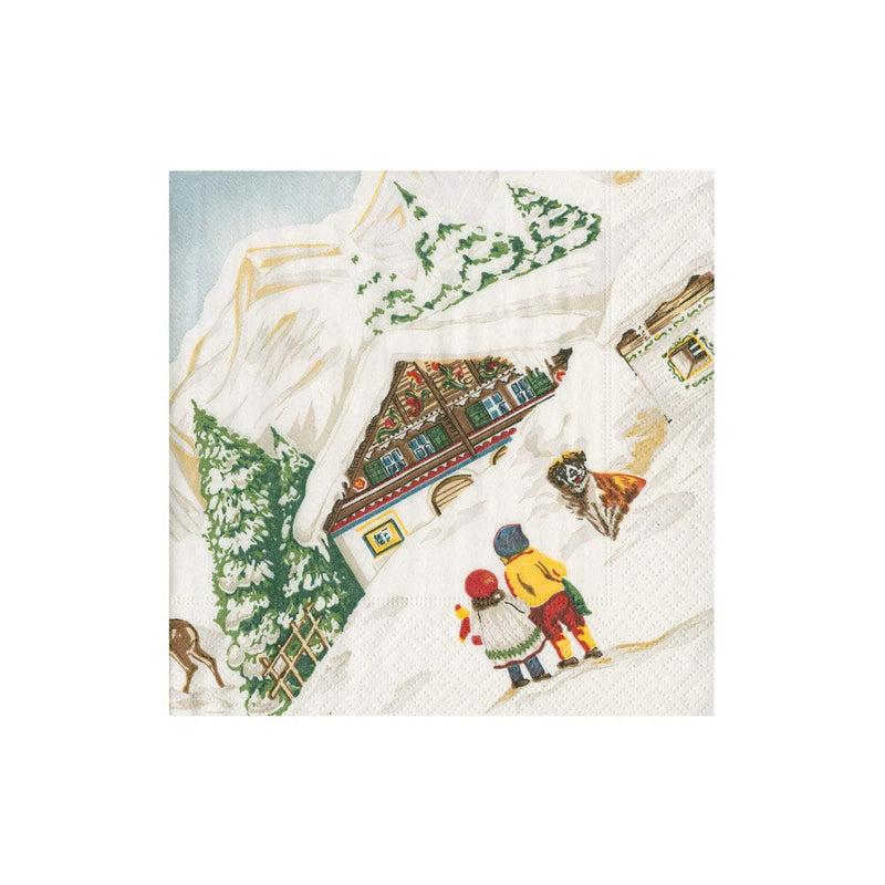 caspari Tyrol Cocktail Napkins - 20 Per Package