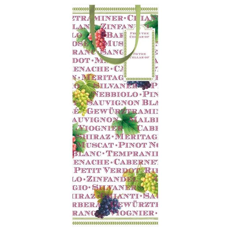 Caspari Vintages Wine & Bottle Gift Bag - 1 Each