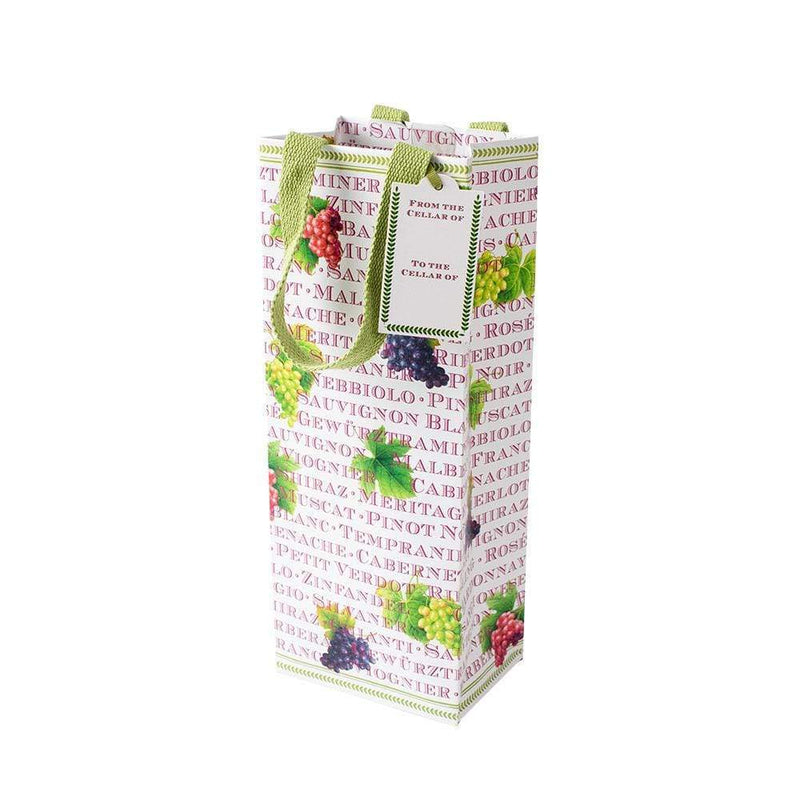 caspari Vintages Wine & Bottle Gift Bag - 1 Each