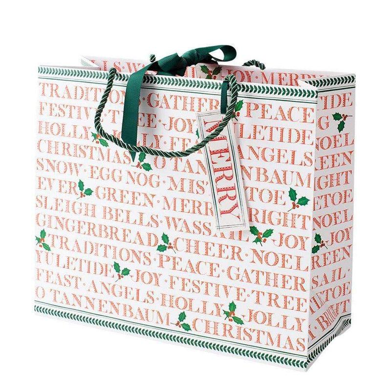 caspari Yuletide Cheer Large Gift Bag - 1 Each
