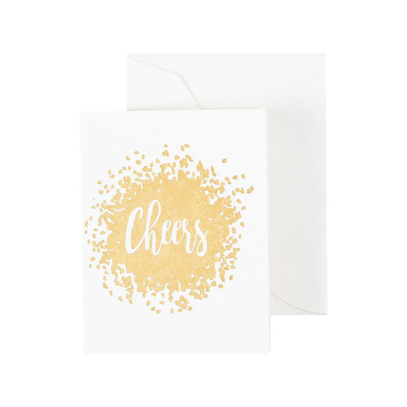 caspari Cheers Gift Enclosure Cards - 4 Mini Cards & 4 Envelopes