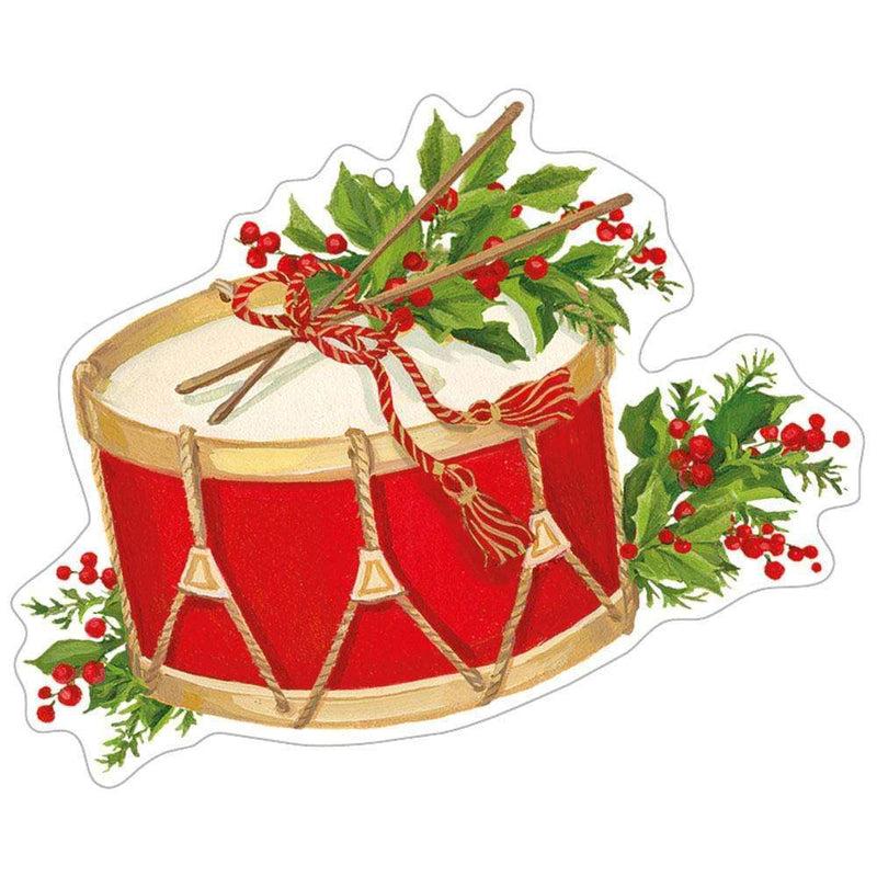 Caspari Christmas Concert Decorative Die-Cut Gift Tag - 4 Per Package