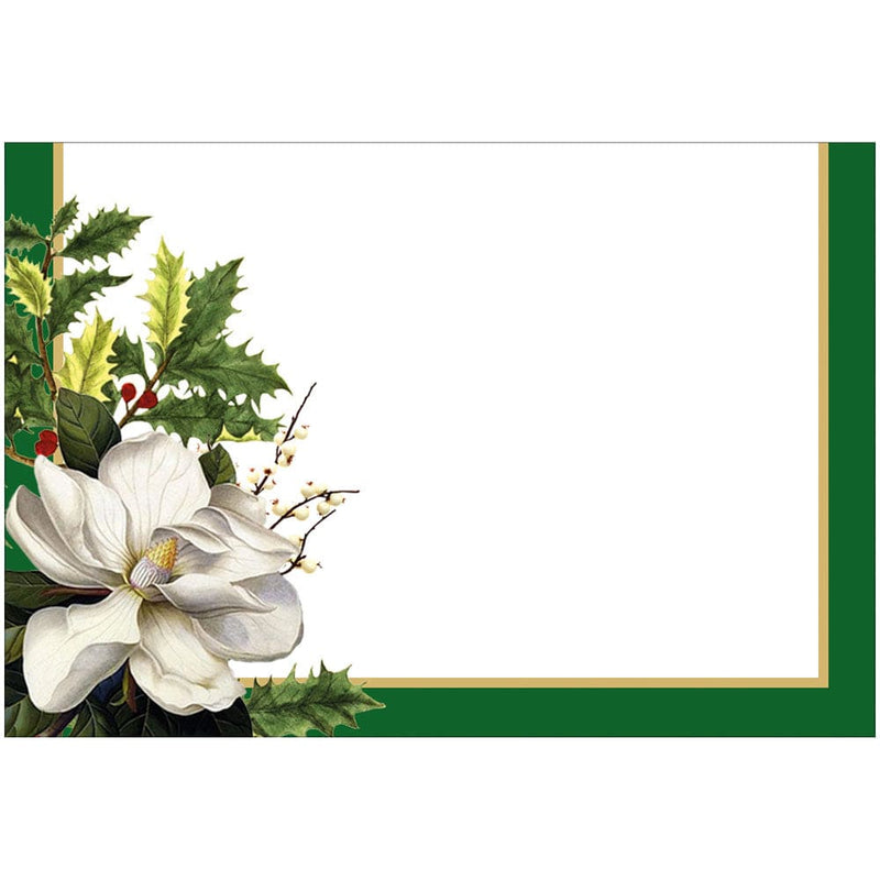 Caspari Christmas Garden Foil Place Cards - 8 Per Package