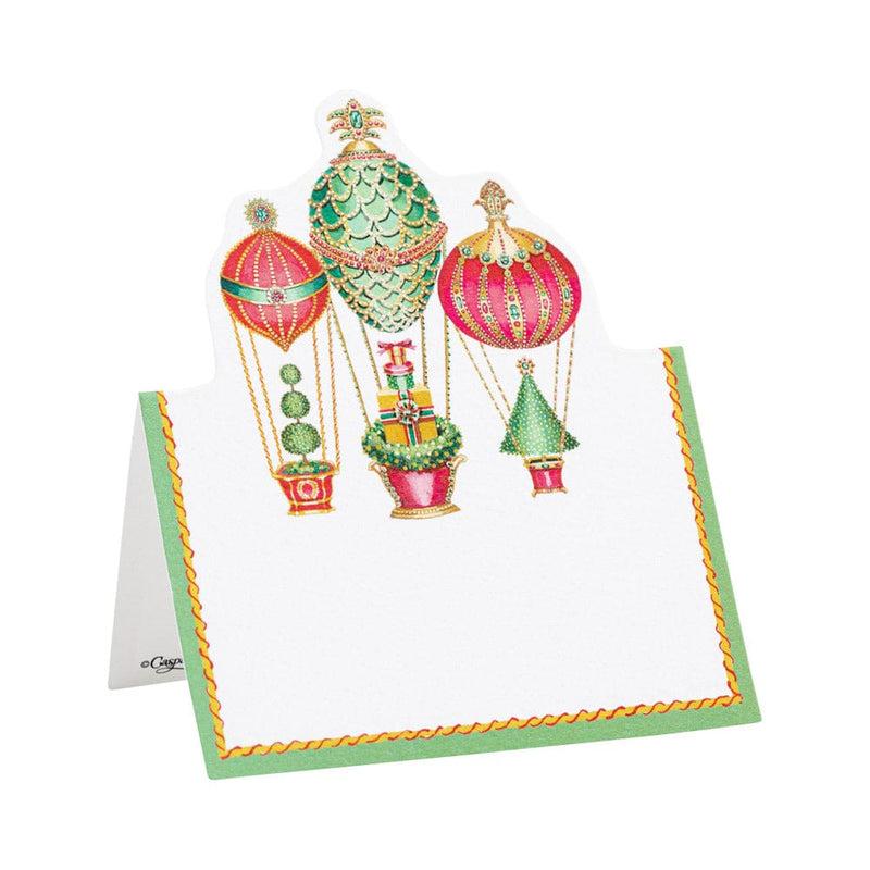 caspari Christmas in the Air Die-Cut Place Cards - 8 Per Package