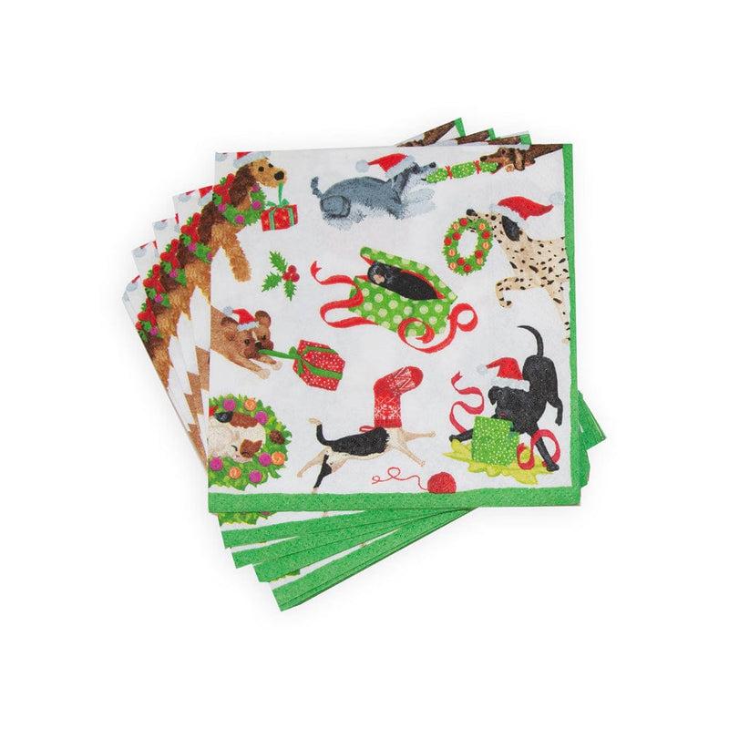 Caspari Christmas Mischief Cocktail Napkins - 20 Per Package