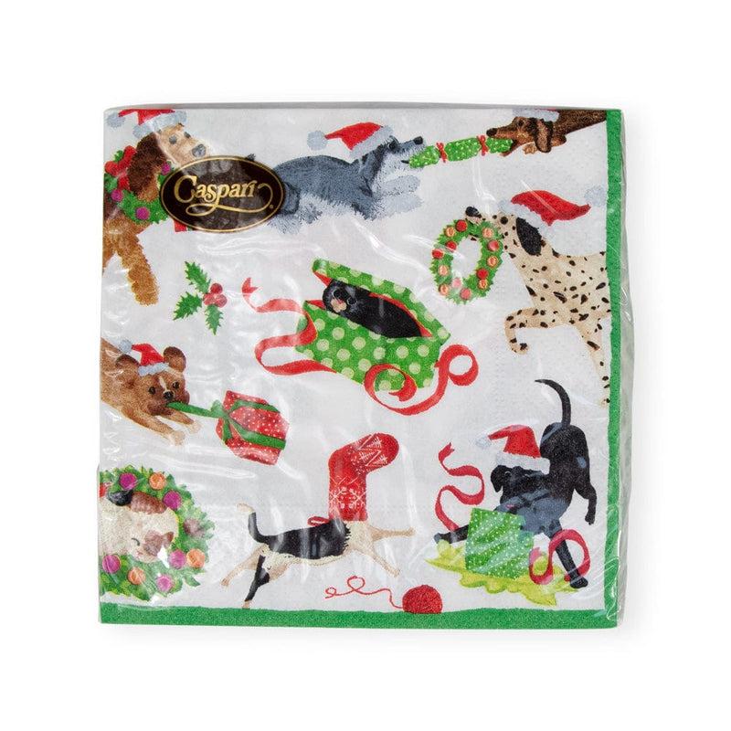 Caspari Christmas Mischief Cocktail Napkins - 20 Per Package