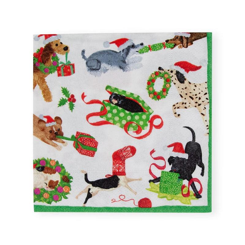 caspari Christmas Mischief Cocktail Napkins - 20 Per Package