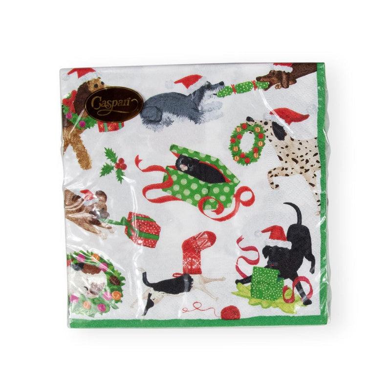 Caspari Christmas Mischief Luncheon Napkins - 20 Per Package