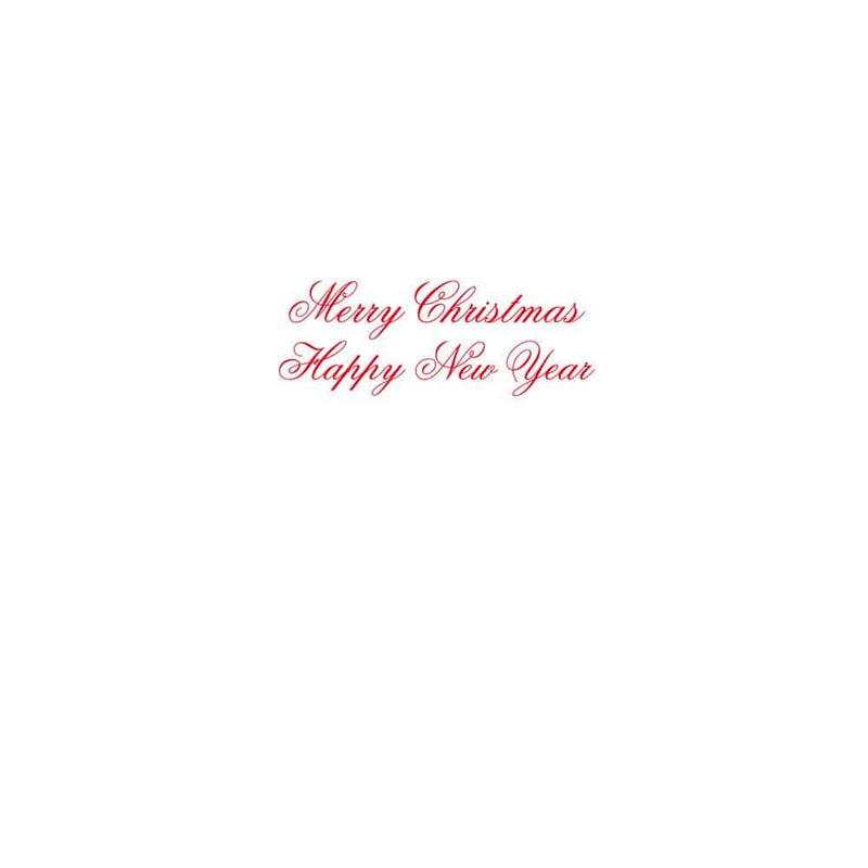 Caspari Christmas Tree Large Embossed Boxed Christmas Cards - 10 Cards & 10 Envelopes
