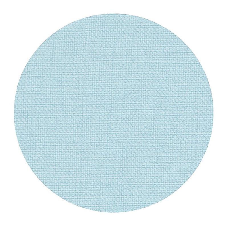 Caspari Classic Canvas Felt-Backed Coasters In Aqua - 8 Per Box
