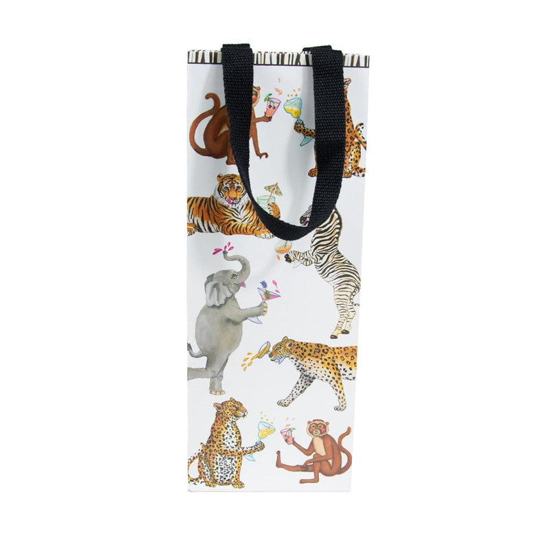 Caspari Cocktails Gone Wild Wine & Bottle Gift Bags - 1 Each