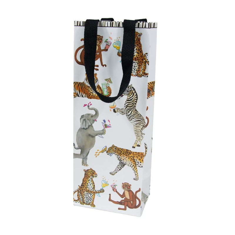 caspari Cocktails Gone Wild Wine & Bottle Gift Bags - 1 Each