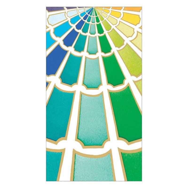 caspari Color Wheel Paper Guest Towel Napkins - 15 Per Package