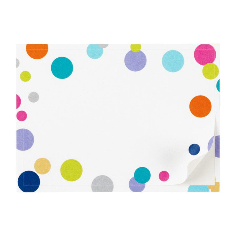 caspari Confetti Brights Self-Adhesive Labels - 12 Per Package