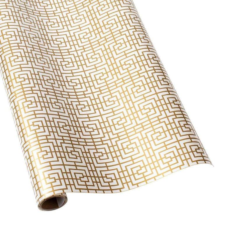 caspari Coromandel Gift Wrapping Paper in Pearl - 30" x 8' Roll