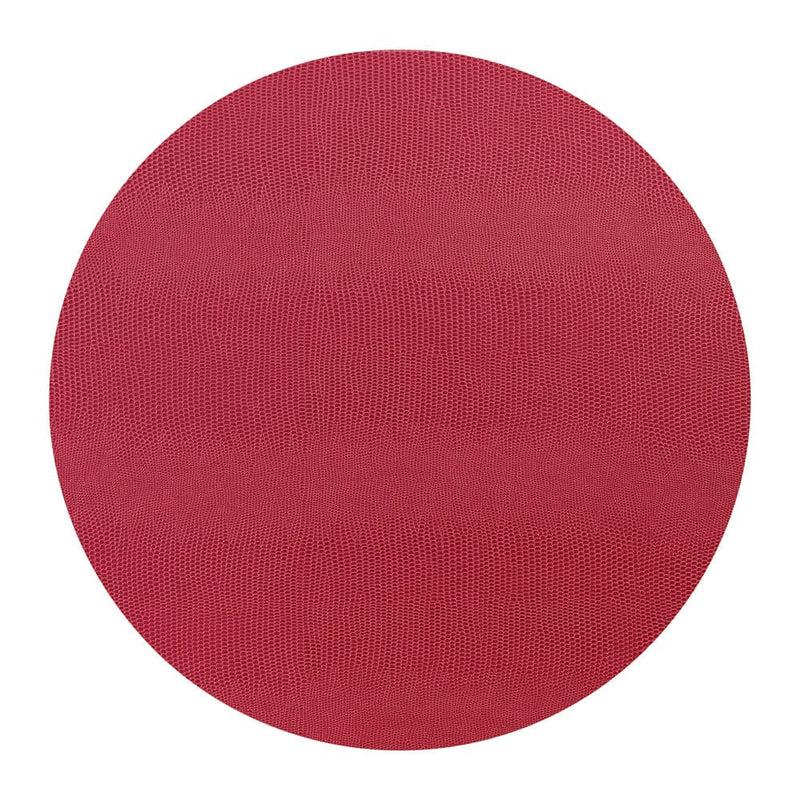 caspari Cranberry Lizard Felt-Backed Placemats - 1 Each