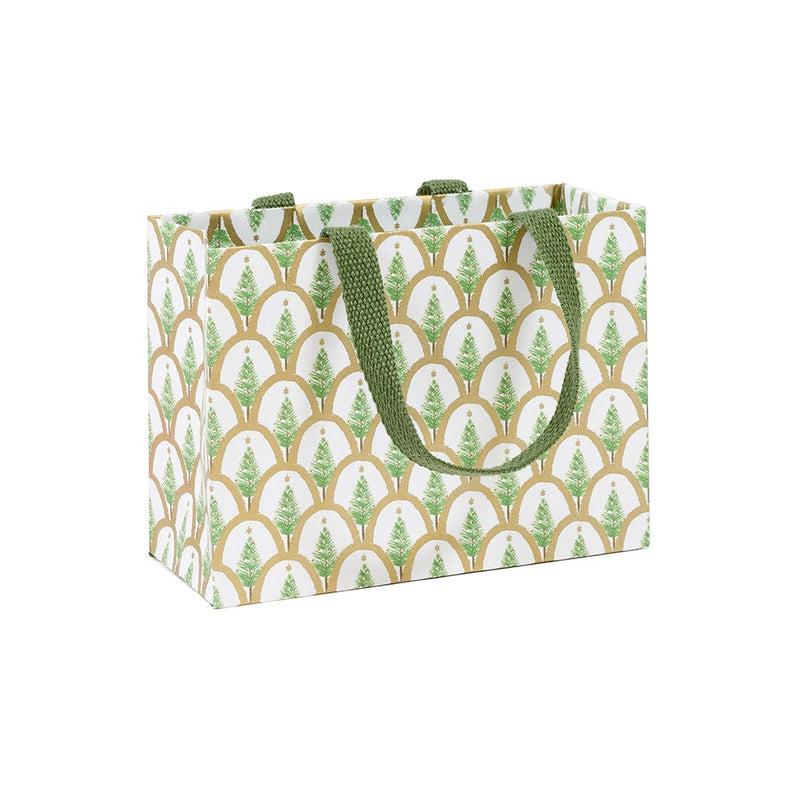 caspari Deco Christmas Gold Small Square Gift Bag - 1 Each