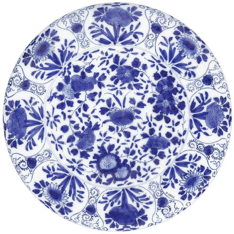 Caspari Delft Die-Cut Placemat In Blue - 4 Per Package