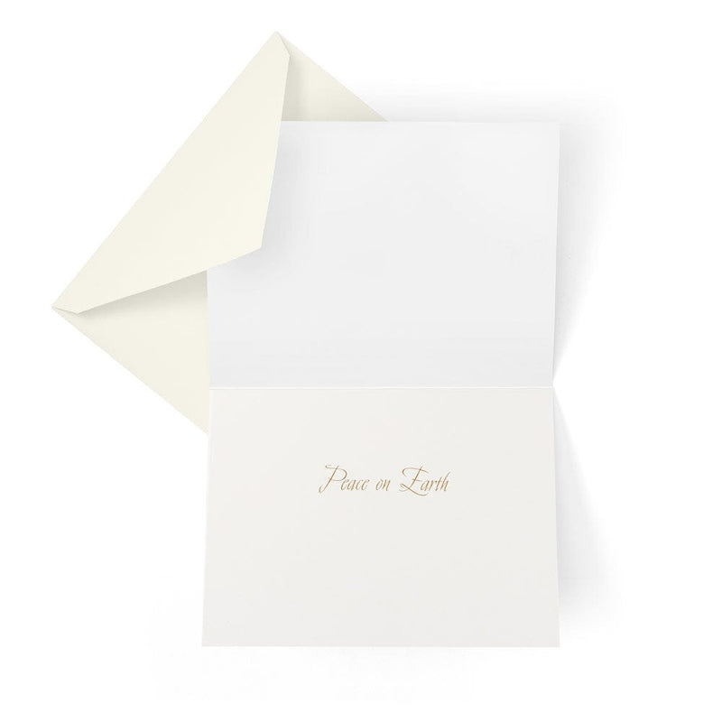 Caspari Dove With Olive Branch Boxed Christmas Cards - 15 Cards & 15 Envelopes