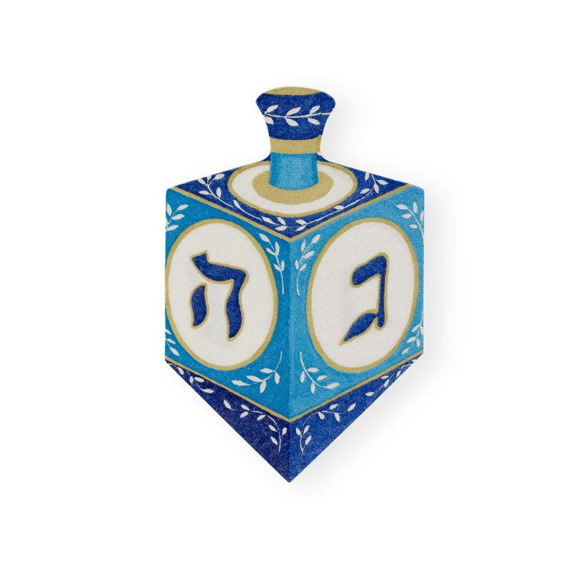 Caspari Dreidel Die-Cut Paper Linen Luncheon Napkins - 15 Per Package