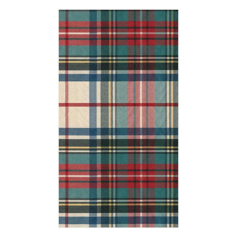 Caspari Dress Stewart Tartan Paper Guest Towel Napkins - 15 Per Package