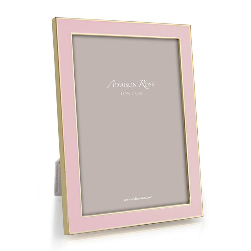 caspari Enamel & Gold 4" x 6" Picture Frame in Soft Pastel Pink - 1 Each