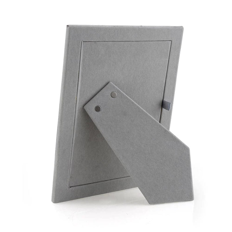 Caspari Enamel & Gold 5" X 7" Picture Frame In Stone Grey - 1 Each
