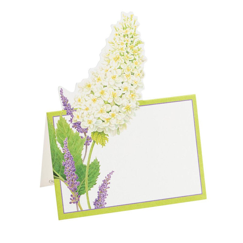 Caspari Fleurs De Mariage Die-Cut Place Cards In White - 8 Per Package
