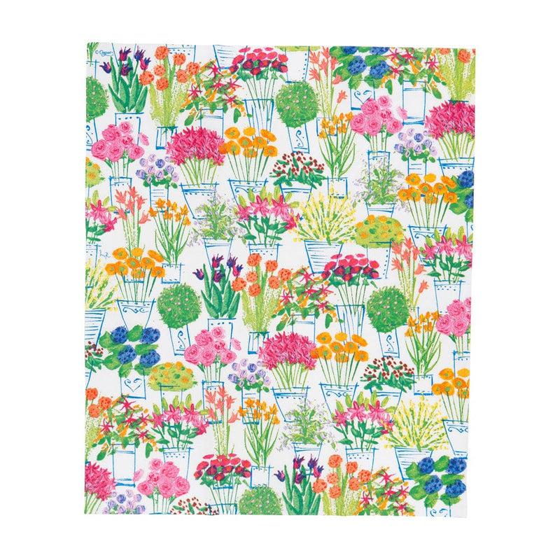 Caspari Flower Market Guest Towel Napkins - 15 Per Package