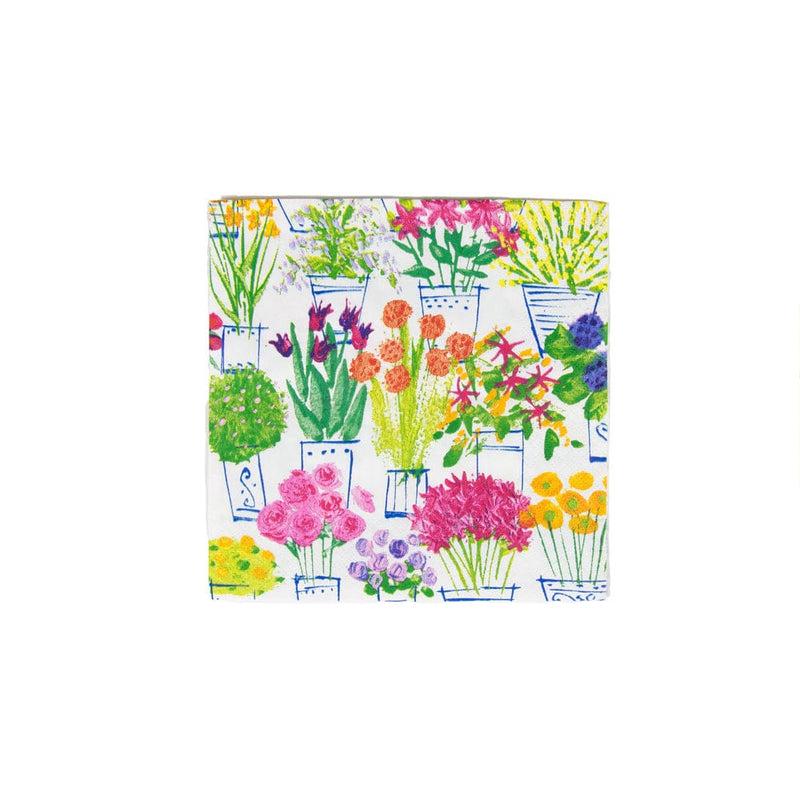 caspari Flower Market Luncheon Napkins - 20 Per Package