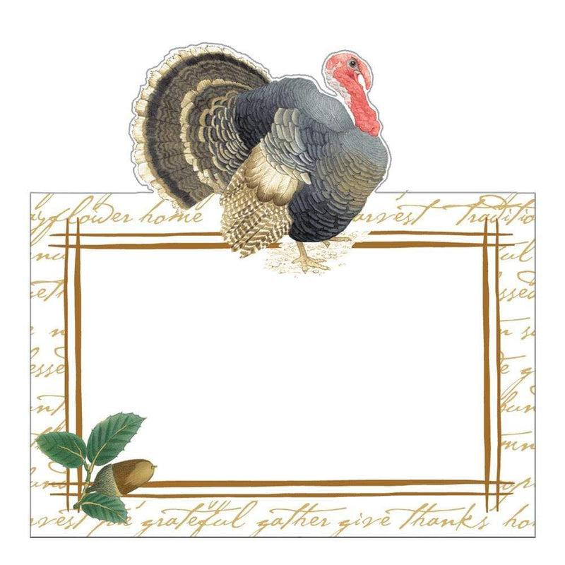 Caspari Founders' Thanksgiving Die-Cut Place Cards - 8 Per Package