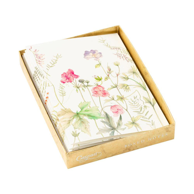 Caspari French Floral Boxed Note Cards - 8 Note Cards & 8 Envelopes