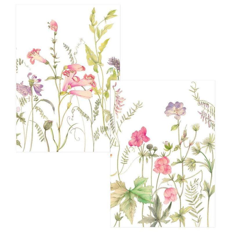 Caspari French Floral Boxed Note Cards - 8 Note Cards & 8 Envelopes