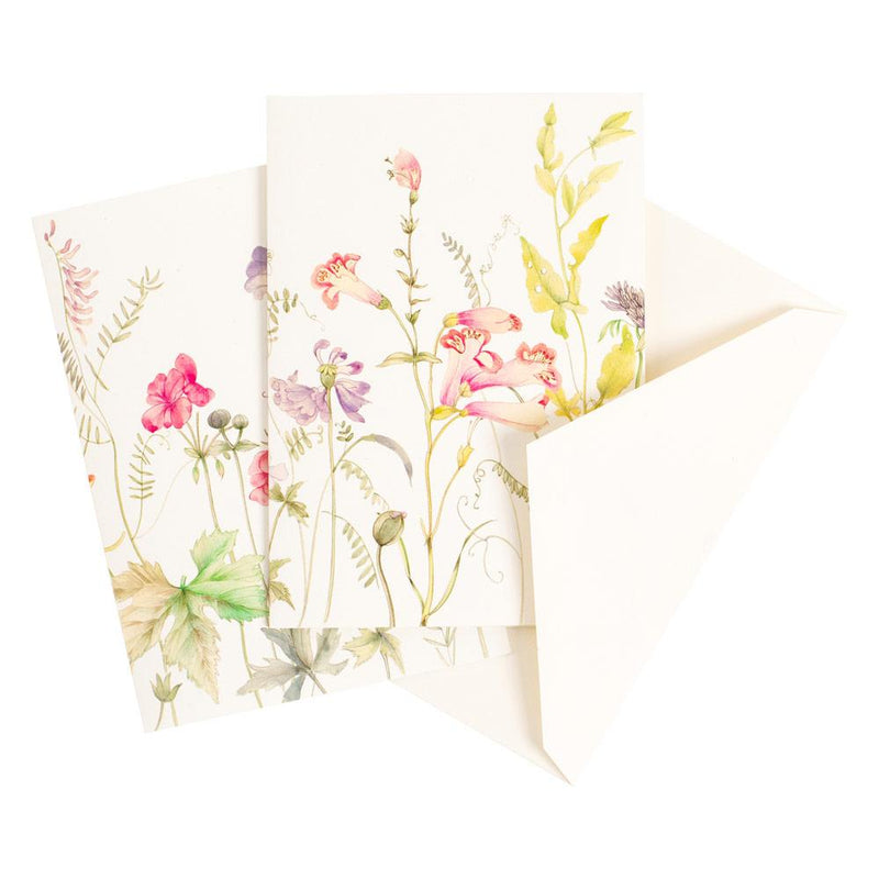 Caspari French Floral Boxed Note Cards - 8 Note Cards & 8 Envelopes
