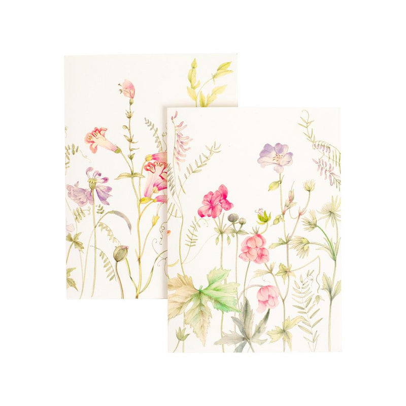 caspari French Floral Boxed Note Cards - 8 Note Cards & 8 Envelopes