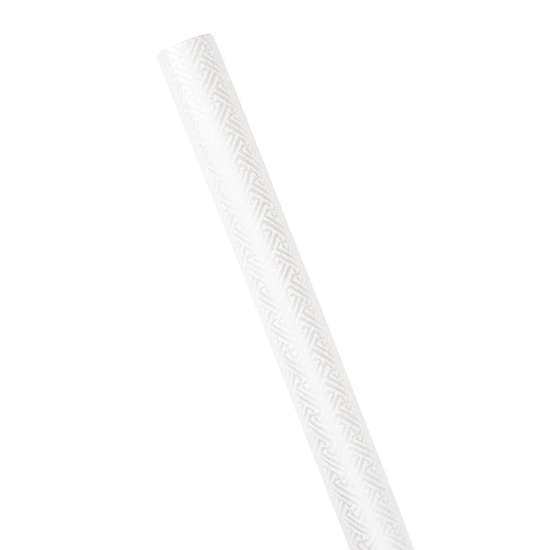 Caspari Fretwork Gift Wrapping Paper In Pearl - 30" X 8' Roll