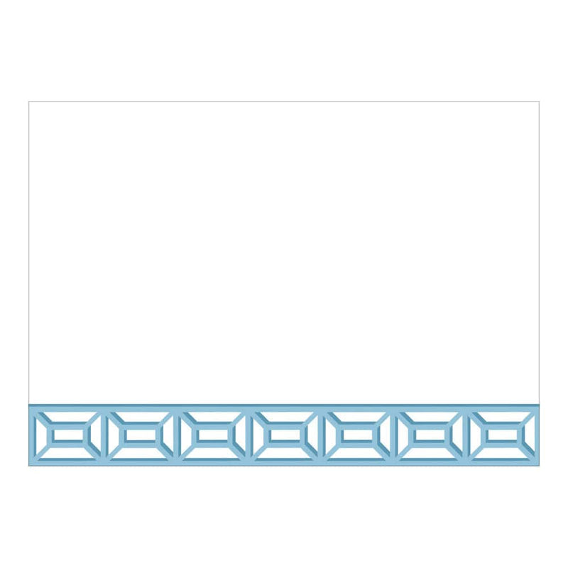 caspari Garden Gate French Blue Correspondence Cards - 12 Per Package