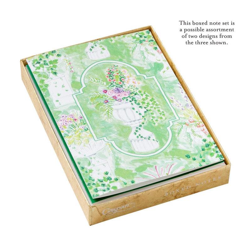 Caspari Garden Sketches Assorted Boxed Note Cards - 8 Note Cards & 8 Envelopes